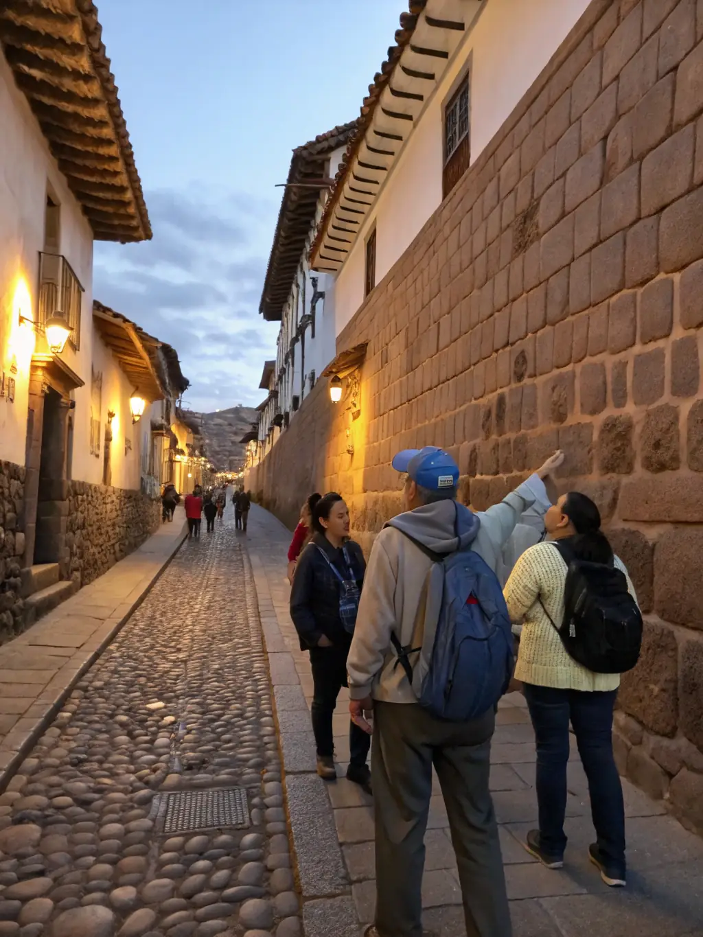 A vibrant image of a guided tour group exploring the historical sites of Crocq, led by a knowledgeable local guide.